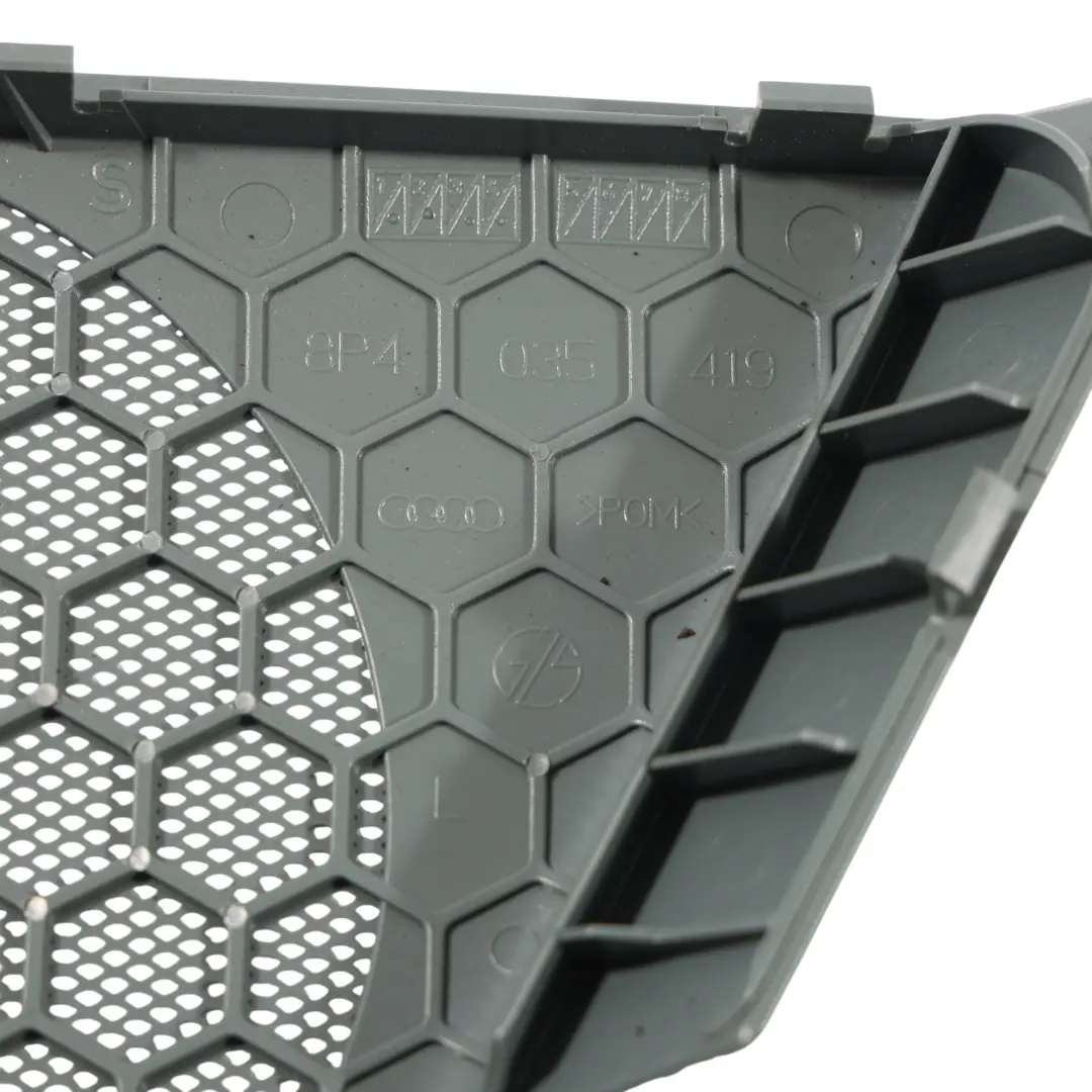 Tür Lautsprecher Abdeckung Trim Panel Vorne Links Grau für Audi A3 8P mit Teilenummer 8P4035419 Audi A3 8P Tür Lautsprecher Abdeckung Trim Panel Vorne Links Grau - SKU 8P4035419-2 - Teilenummer 8P4035419