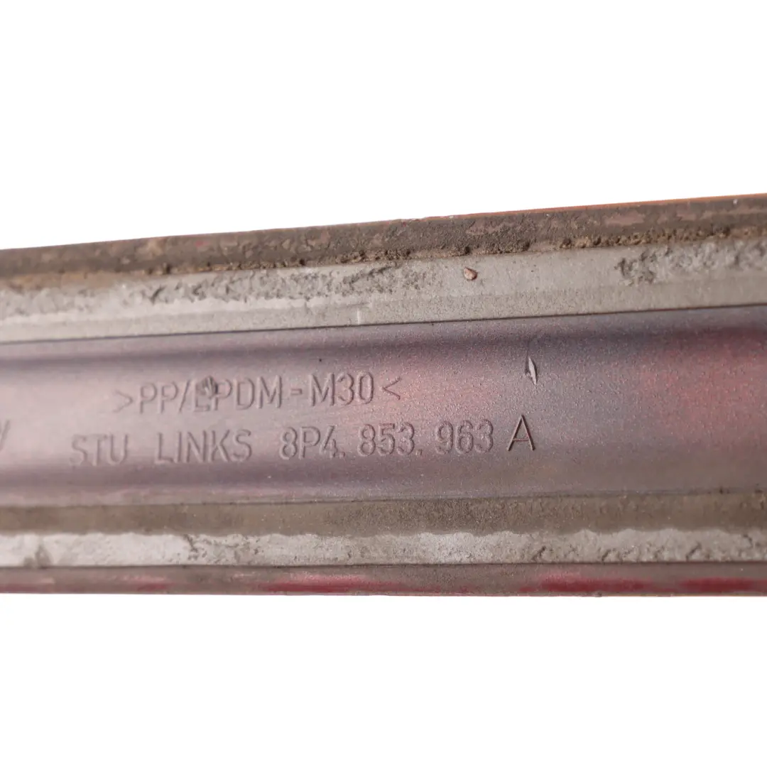 Audi A3 8P 5Dr Rear Door Sill Cover Moulding Strip Left N/S Garnet Red - Z3F - SKU 8P4853963A-GAR - Part number 8P4853963A