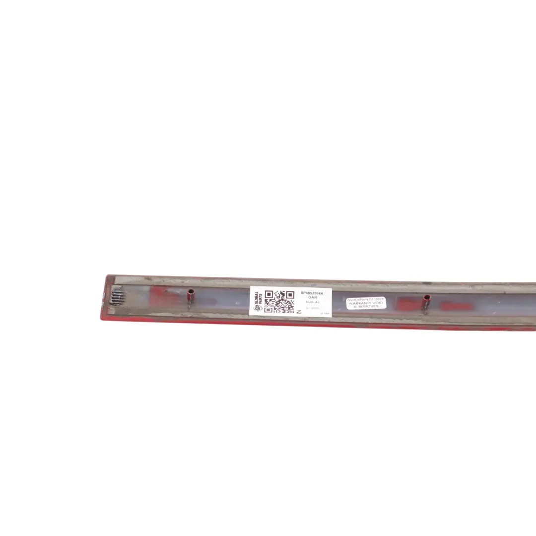 Audi A3 8P Rear Door Sill Cover Moulding Strip Right O/S Garnet Red Pearl - Z3F - SKU 8P4853964A-GAR - Part number 8P4853964A