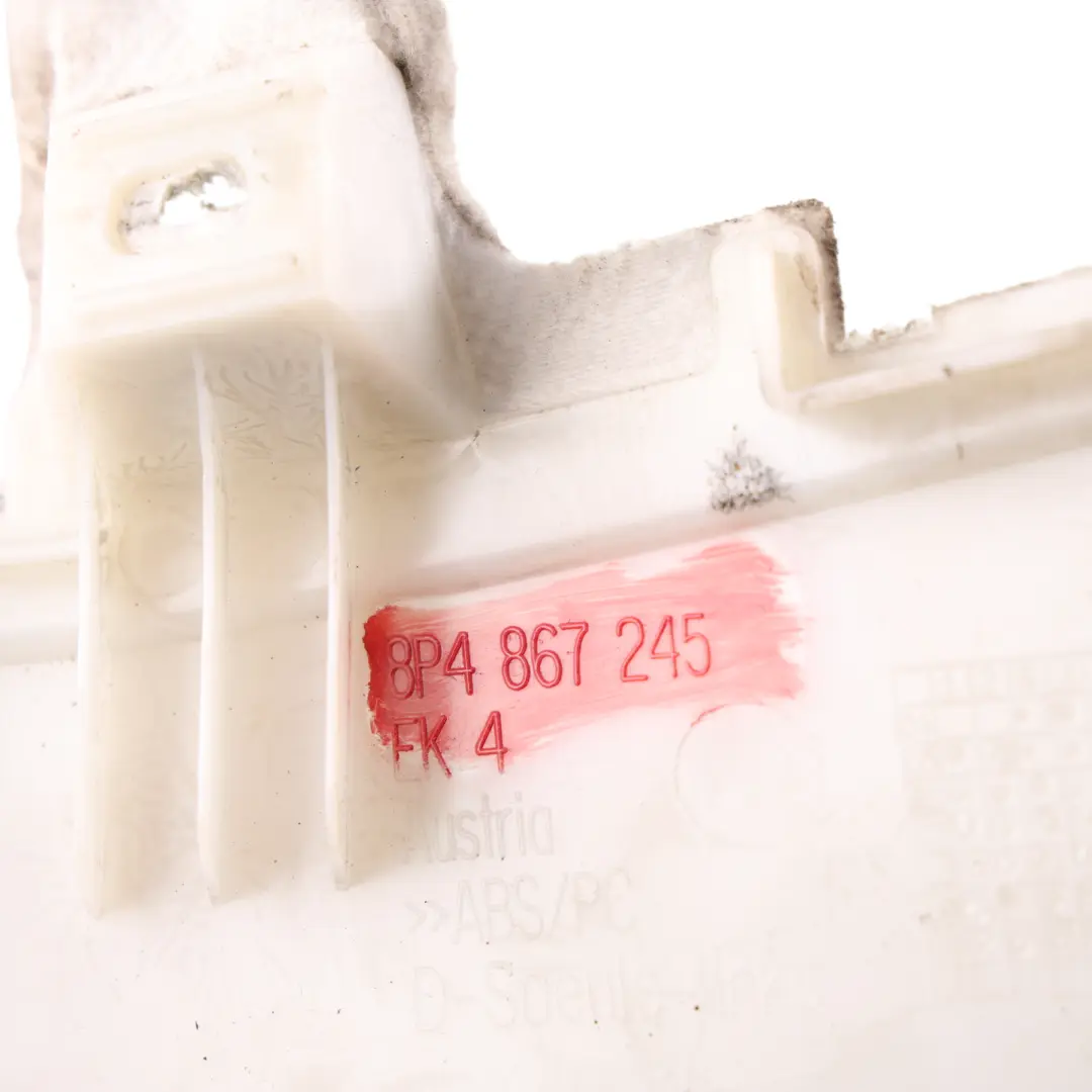 D-Pillar Column Trim Panel Covering Upper Right O/S Silver to Audi A3 8P with Part number 8P4867245 Audi A3 8P D-Pillar Column Trim Panel Covering Upper Right O/S Silver - SKU 8P4867245 - Part number 8P4867245