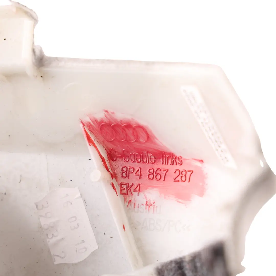 Audi A3 8P 5D C-Pillar Column Trim Panel Covering Black Upper Left N/S - SKU 8P4867287-1 - Part number 8P4867287