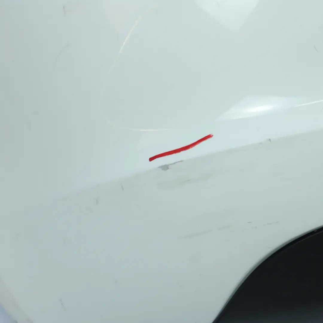 Bumper Trim Panel Covering Ibis White - Y9C to Audi A3 8P Cabrio Rear with Part number 8P7807303 Audi A3 8P Cabrio Rear Bumper Trim Panel Covering Ibis White - Y9C - SKU 8P7807303-IWH - Part number 8P7807303