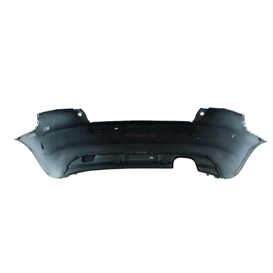 Bumper Trim Panel Covering Ibis White - Y9C to Audi A3 8P Cabrio Rear with Part number 8P7807303 Audi A3 8P Cabrio Rear Bumper Trim Panel Covering Ibis White - Y9C - SKU 8P7807303-IWH - Part number 8P7807303