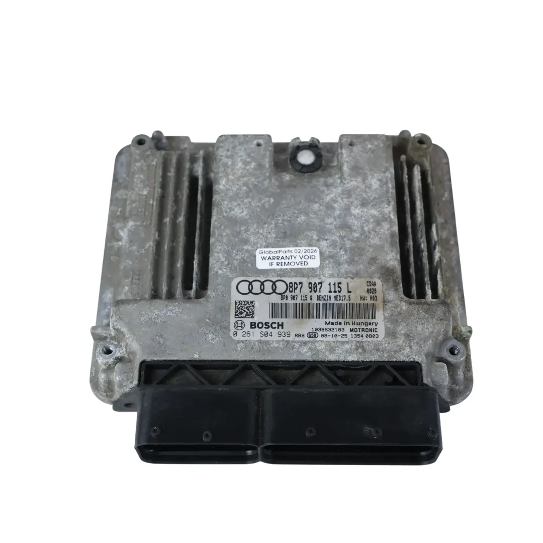 CDAA 160CH Utilisation Module Moteur ECU Manuel pour Audi A3 8P 1.8 TFSI à propos du numéro de pièce 8P7907115L Audi A3 8P 1.8 TFSI CDAA 160CH Utilisation Module Moteur ECU Manuel - SKU 8P7907115L-2 - Numéro de pièce 8P7907115L