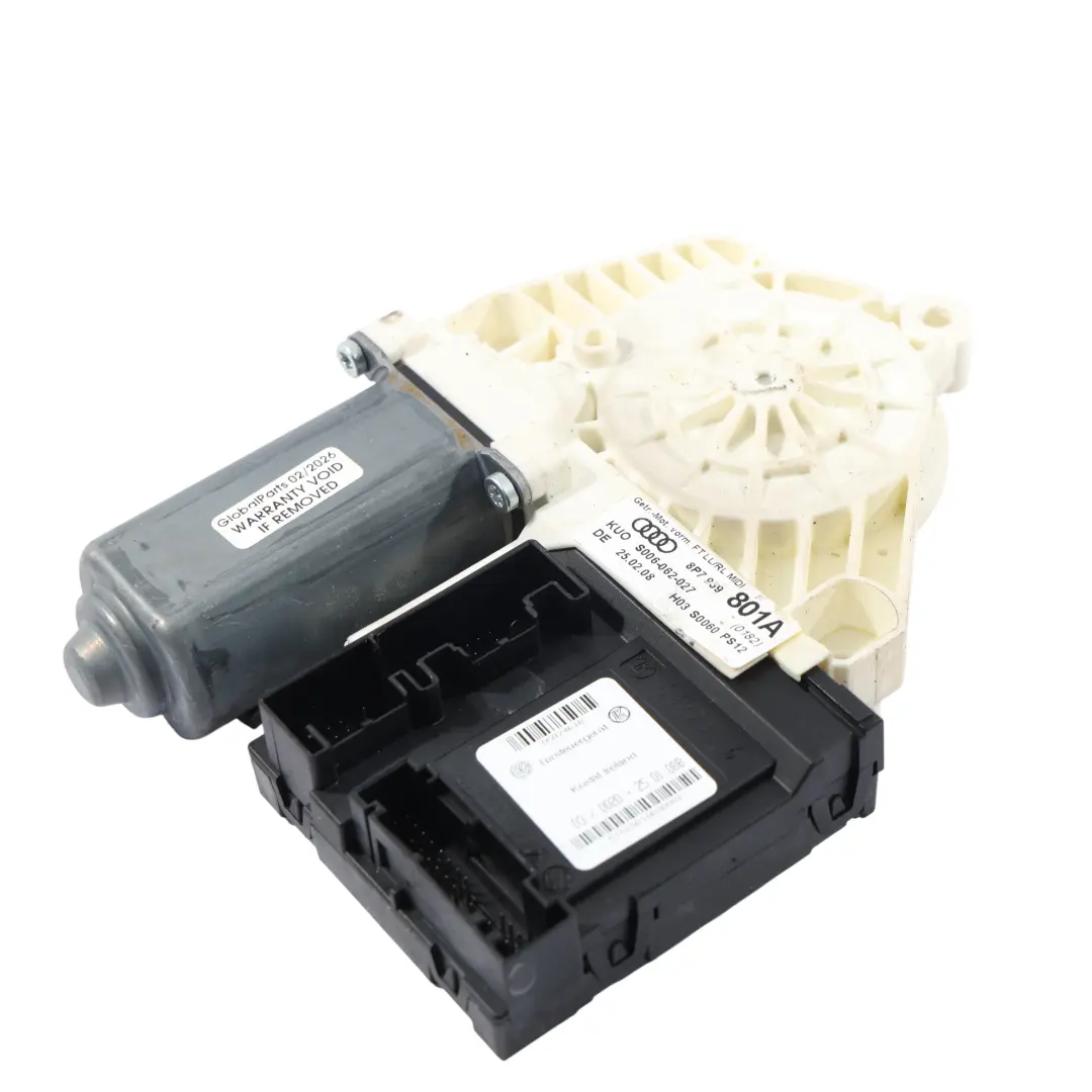 Elevalunas Puerta Delantera Lado Conductor para Audi A3 8P Cabrio Motor con número de pieza 8P7959801A Audi A3 8P Cabrio Motor Elevalunas Puerta Delantera Lado Conductor - SKU 8P7959801A - Número de pieza 8P7959801A