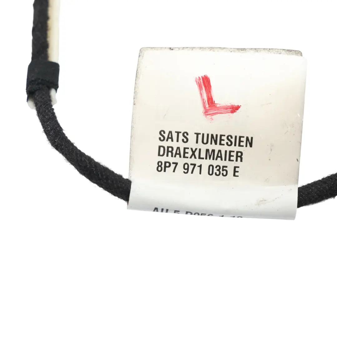 Audi A3 8P Convertible Door Wiring Cable Harness Front Passenger Side - SKU RHD-8P7971035E - Part number 8P7971035E