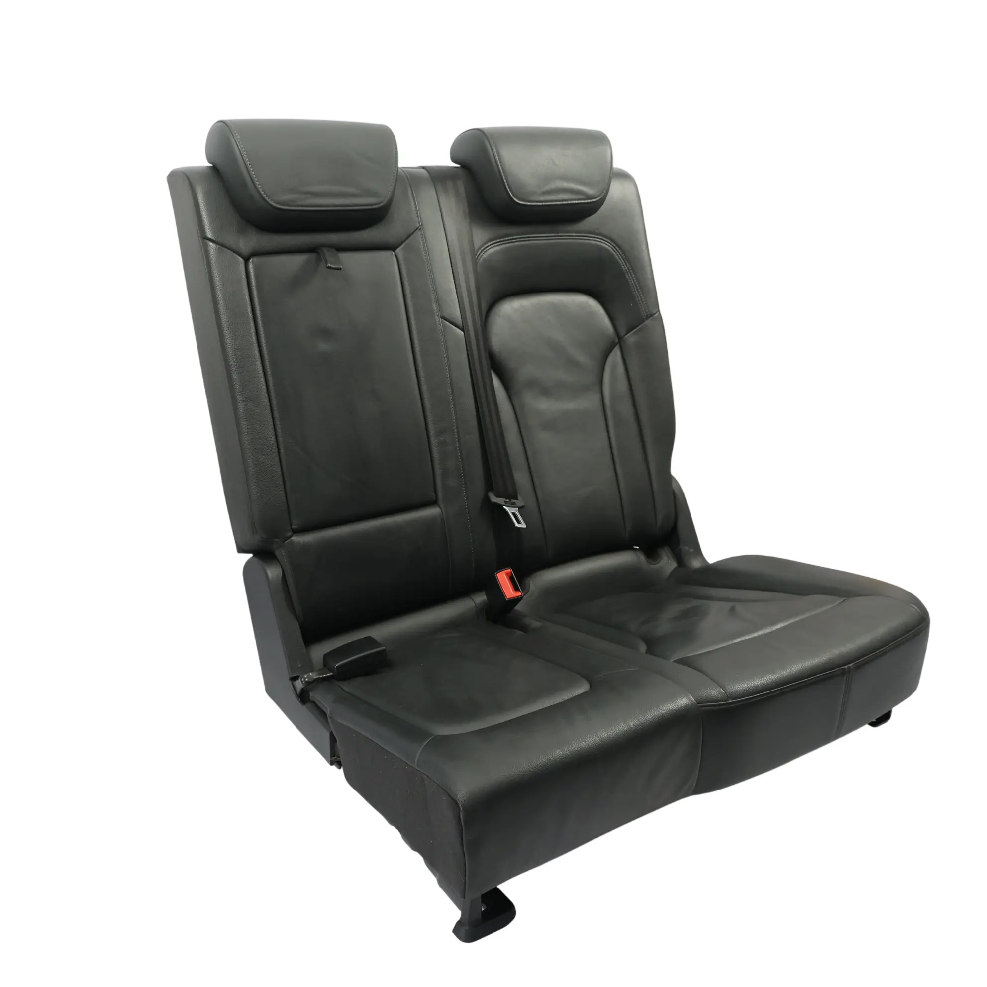 Audi Q5 8R Hinten Doppel Sitz Sofa Innenraum Leder Milano Soul Schwarz Links