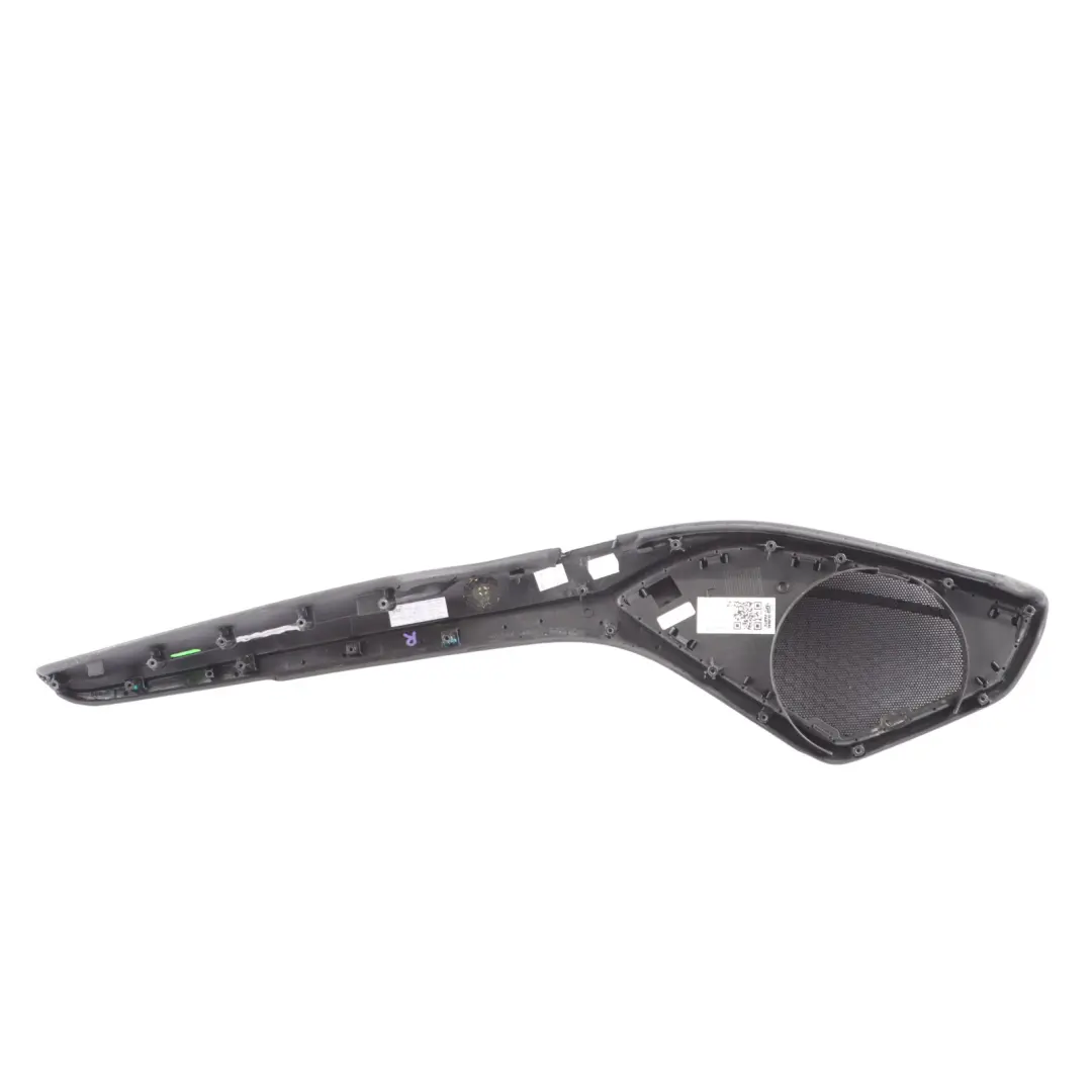 Audi TT 8S Front Door Card Armrest Speaker Cover Soul Black Right O/S - SKU 8S0867174A - Part number 8S0867174A