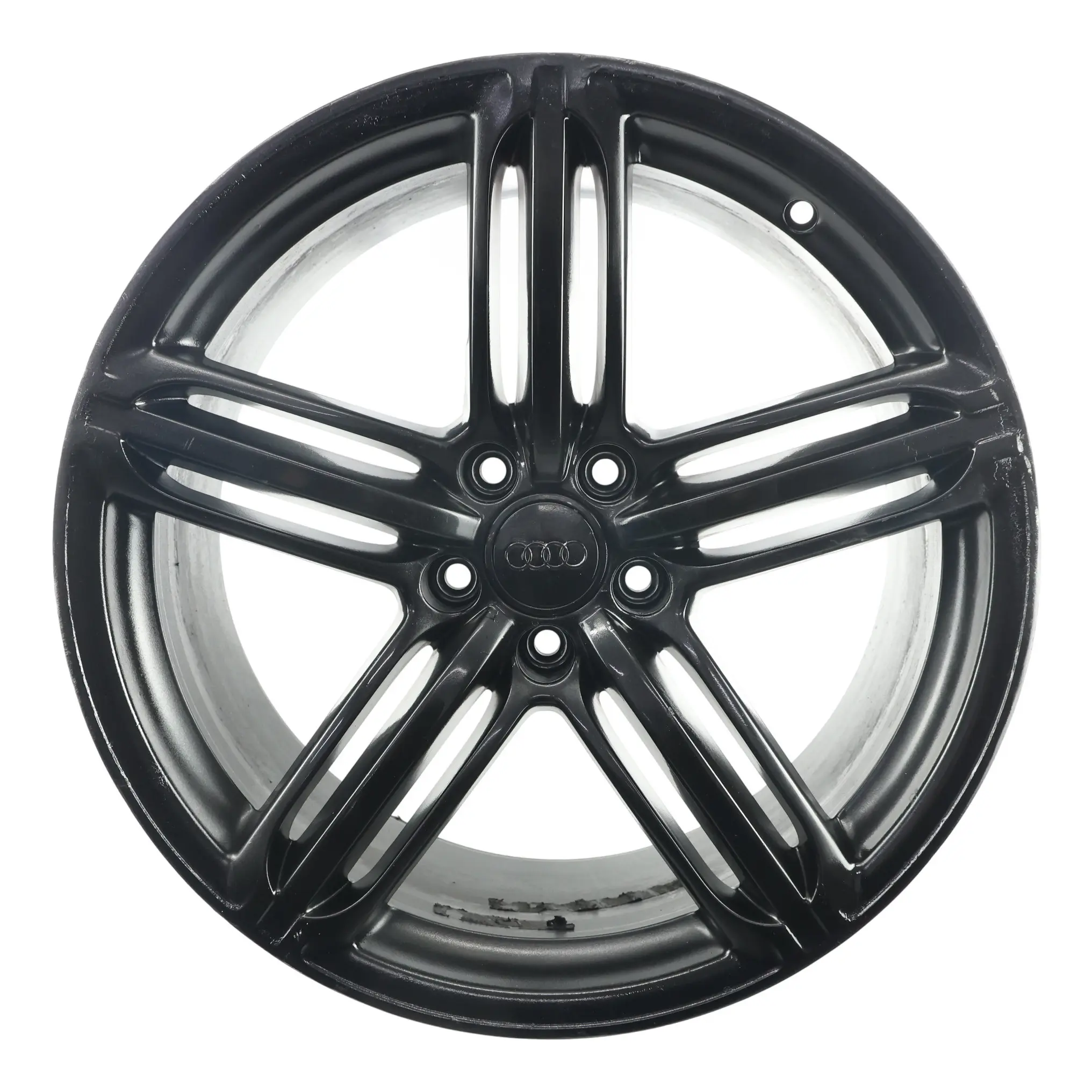 Audi A5 8T Cerchio Lega Nero 19" 9J ET:33 Tre Razze Star 8T0601025CB