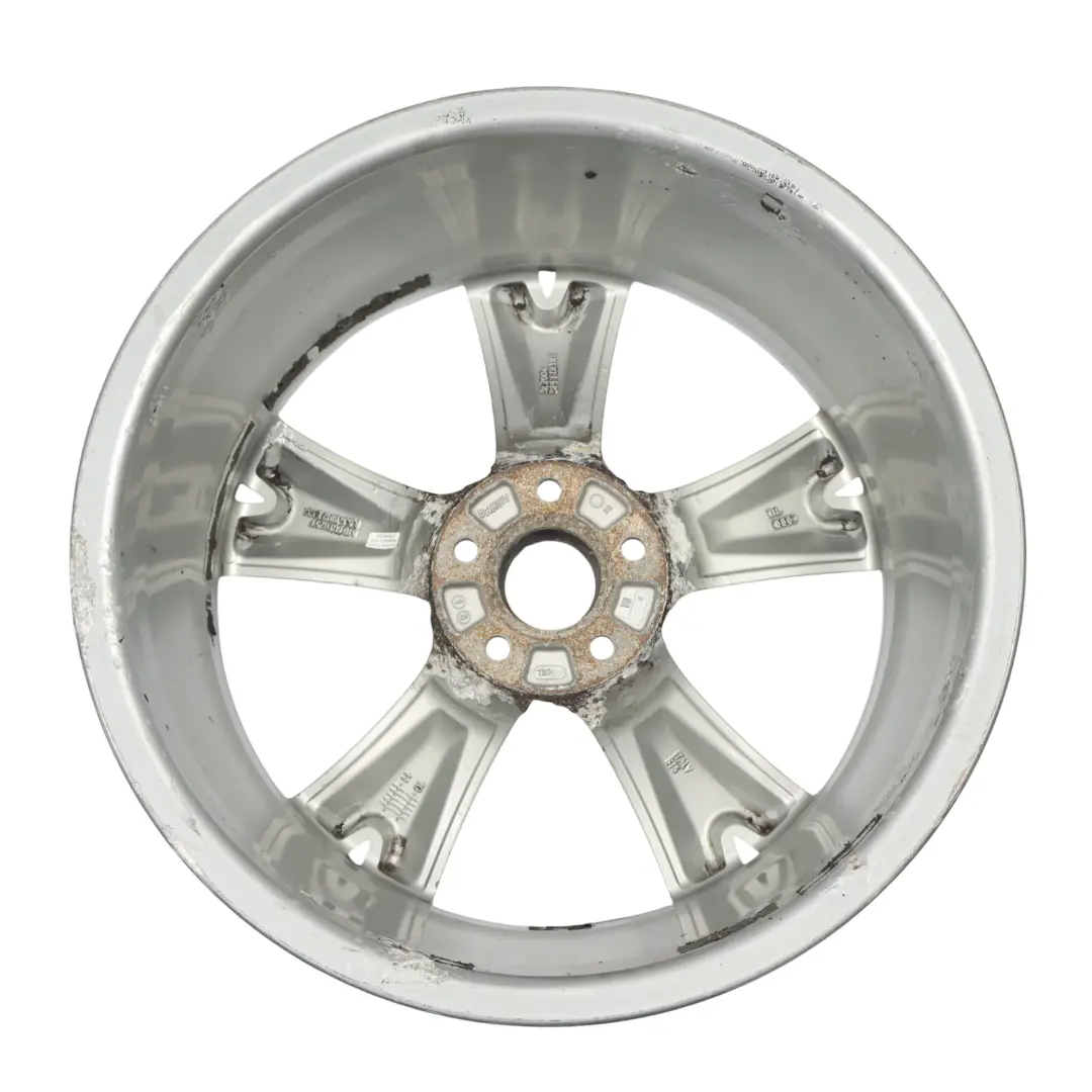 Audi A5 8T Silver Wheel Alloy Rim 19" 8.5J ET:32 Star Spoke - SKU 8T0601025F-1 - Part number 8T0601025F