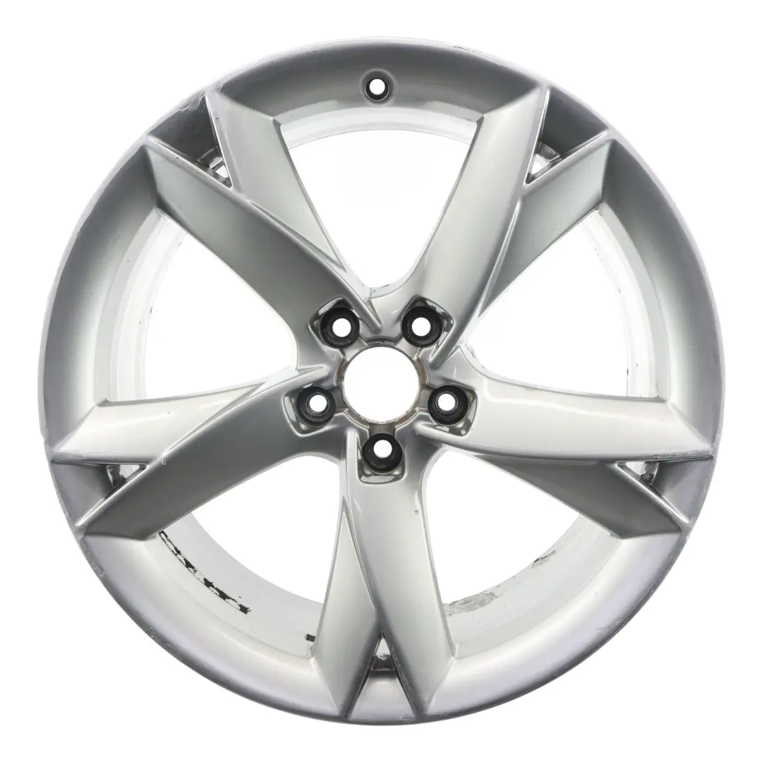 Audi A5 8T Silberne Leichtmetallfelge 19" 8.5J ET:32 Sternspeiche - SKU 8T0601025F-2 - Teilenummer 8T0601025F