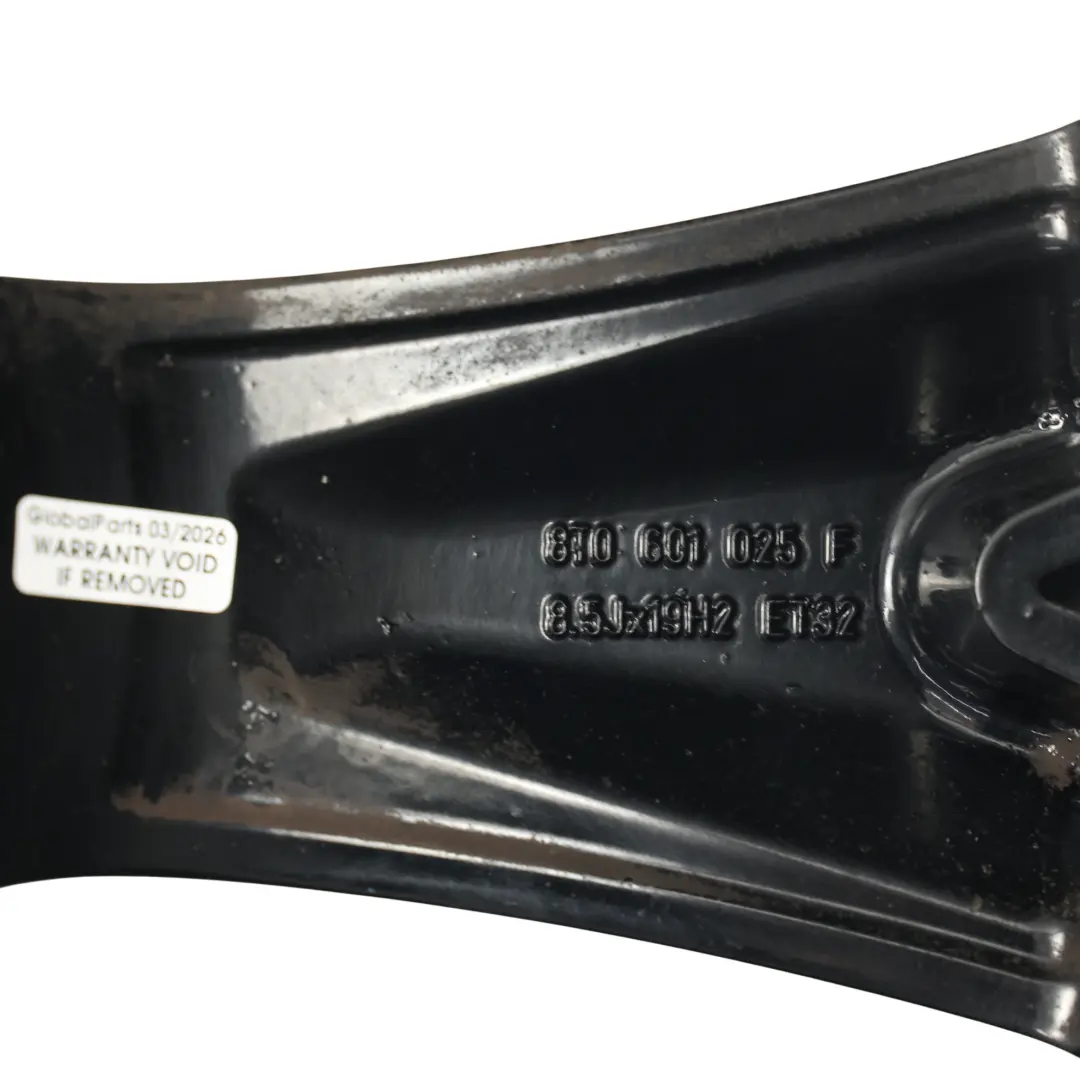 Schwarz Alu Felge 19" 8.5J ET:32 Stern Speiche für Audi A5 8T mit Teilenummer 8T0601025F Audi A5 8T Schwarz Alu Felge 19" 8.5J ET:32 Stern Speiche - SKU 8T0601025F-8 - Teilenummer 8T0601025F