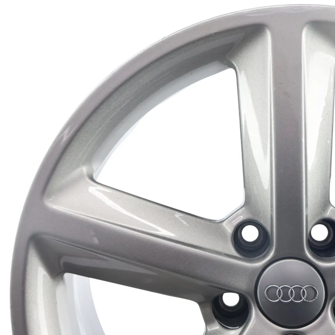 Audi A5 8T Wheel Alloy Rim 18" 8.5J ET:29 Le Mans Silver Star Spoke - SKU 8T0601025M-5 - Part number 8T0601025M