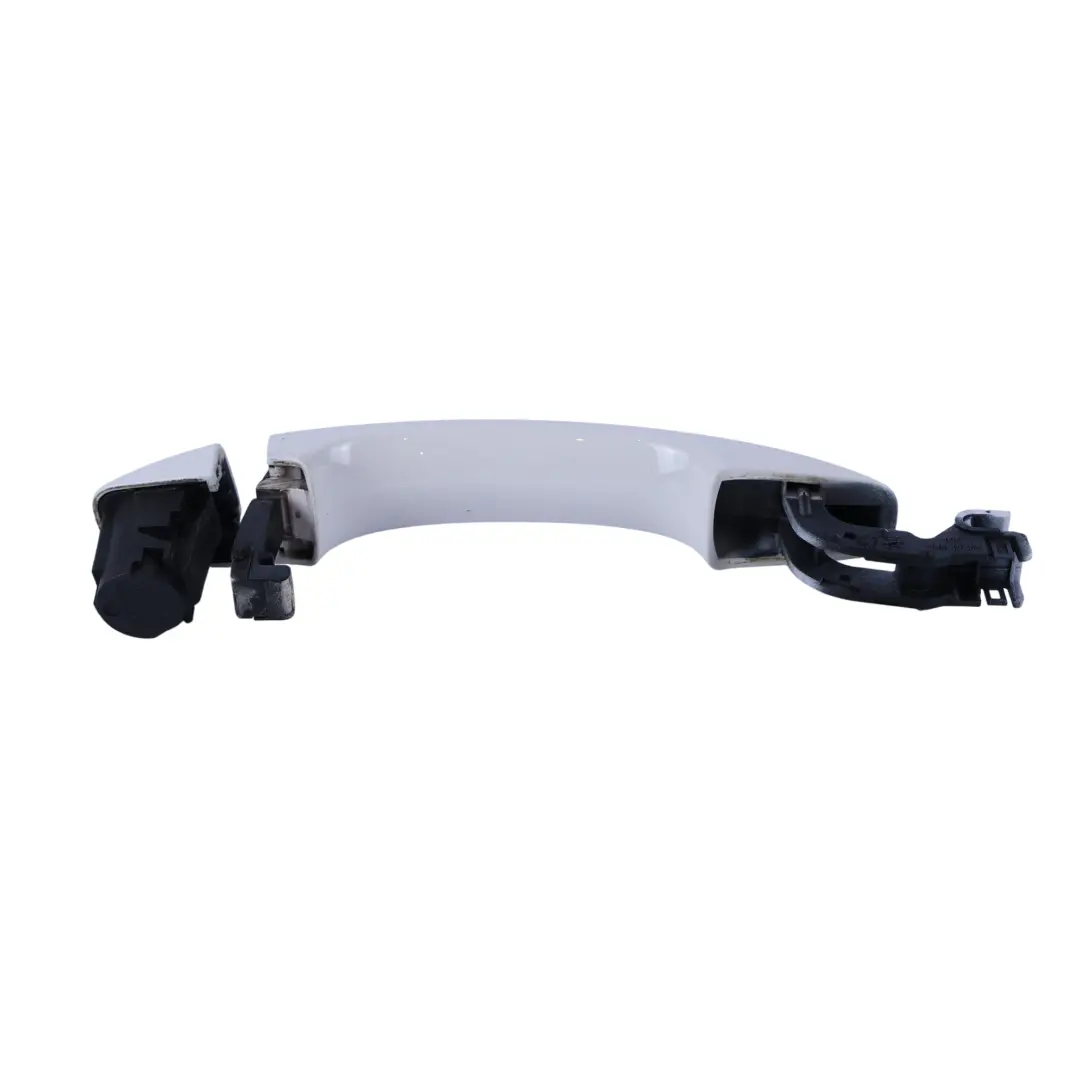Audi A1 8X Maniglia Porta Anteriore Esterna Sinistra Bianco Cortina - B9A - SKU 8T0837205A-CWH - Numero di parte 8T0837205A