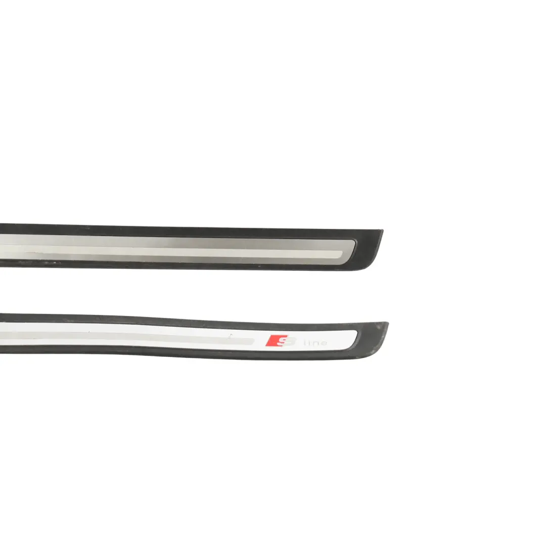 Door Sill Cover Trim Strip Set Front Left Right N/O/S to Audi S5 8T Coupe with Part number 8T0853374 Audi S5 8T Coupe Door Sill Cover Trim Strip Set Front Left Right N/O/S - SKU 8T0853374-2 - Part number 8T0853374