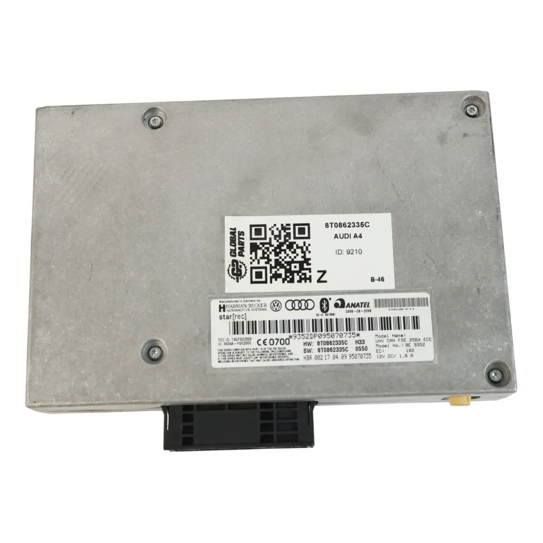 Audi A4 B8 A5 S5 Q5 Boîtier Interface Module Bluetooth Calculateur - SKU 8T0862335C - Numéro de pièce 8T0862335C