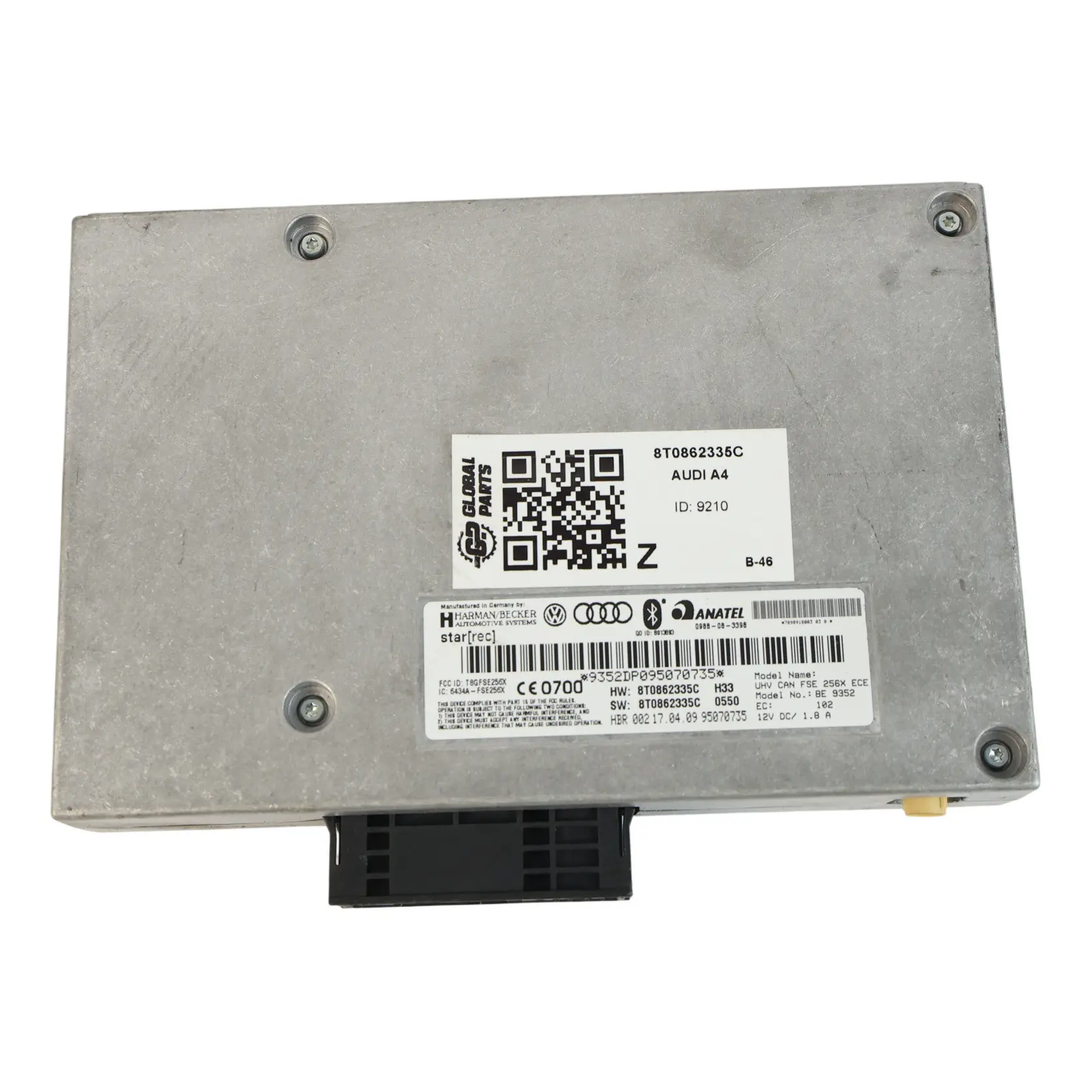 Audi A4 B8 A5 S5 Q5 Boîtier Interface Module Bluetooth Calculateur 8T0862335C