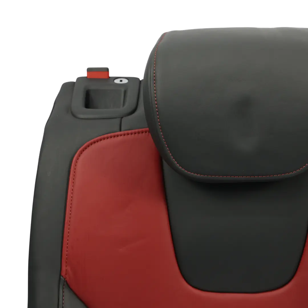 Schienale Posteriore Centro Destra Pelle Nero/Rosso per Audi A5 8T con numero di parte 8T0885806BF Audi A5 8T Schienale Posteriore Centro Destra Pelle Nero/Rosso - SKU 8T0885806BF-1 - Numero di parte 8T0885806BF