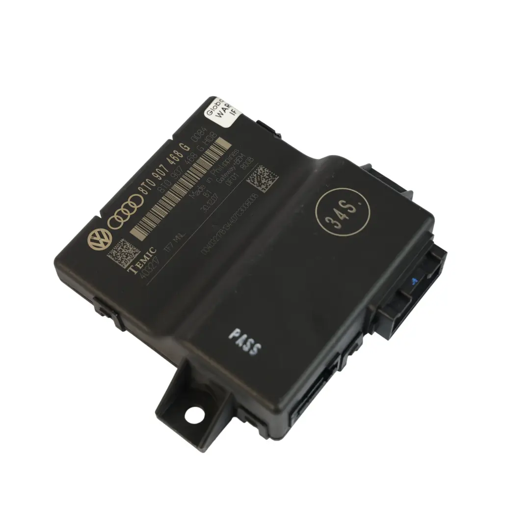 Audi A4 B8 A5 S5 Gateway Interfaz Diagnóstico ECU Módulo Datos G - SKU 8T0907468 - Número de pieza 8T0907468