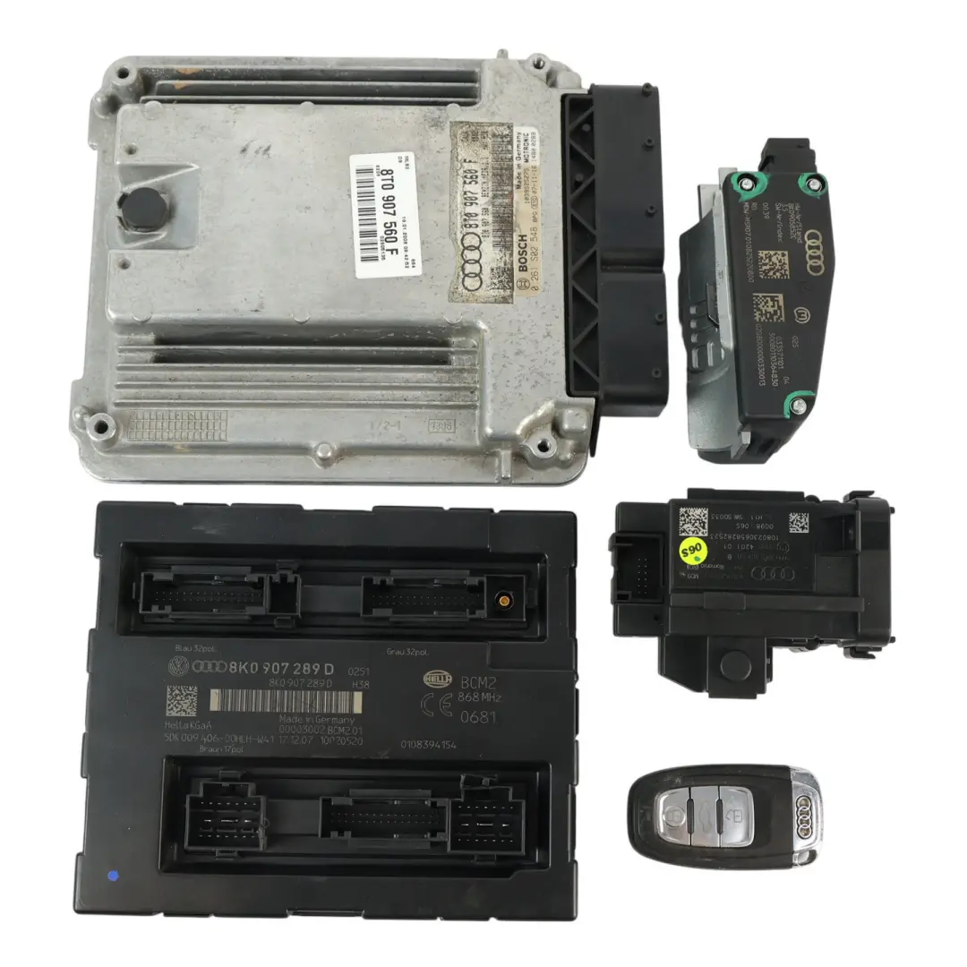 Audi S5 8T 4.2 FSI CAUA Quattro 354HP Engine Control ECU Kit Manual - SKU 8T0907560F - Part number 8T0907560F
