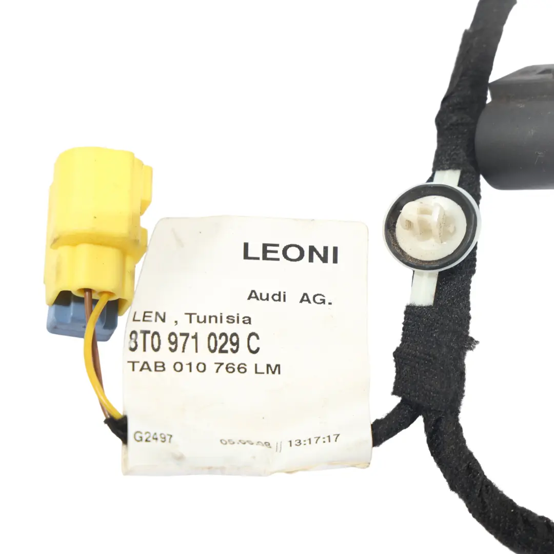 Faisceau Câblage Porte Avant Côté Conducteur pour Audi A5 8T Coupe à propos du numéro de pièce 8T0971029C Audi A5 8T Coupe Faisceau Câblage Porte Avant Côté Conducteur - SKU 8T0971029C - Numéro de pièce 8T0971029C