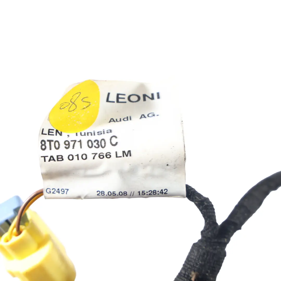 Audi A5 8T Coupe Front Door Wiring Loom Harness Passenger Side - SKU 8T0971030C - Part number 8T0971030C