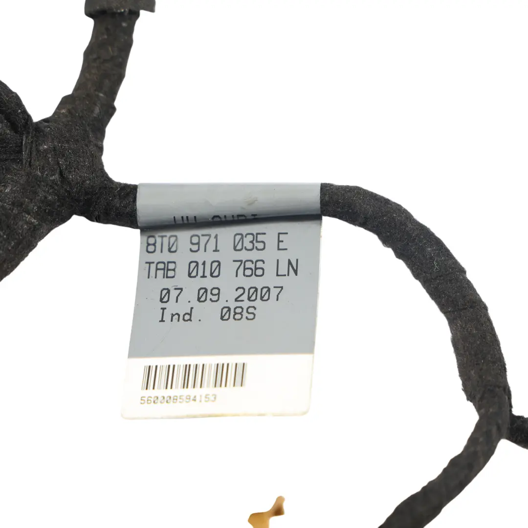 Audi A5 8T Coupe Cablaggio Porta Anteriore Lato Guida - SKU 8T0971035E - Numero di parte 8T0971035E