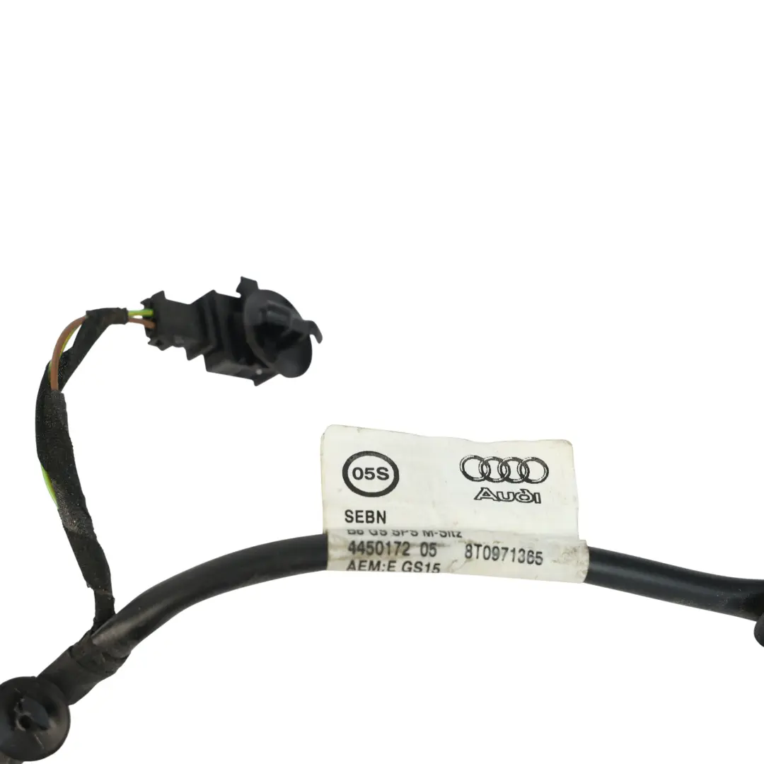 Audi A4 B8 Faisceau Câbles Fils Alarme Ceinture Sécurité - SKU 8T0971365 - Numéro de pièce 8T0971365