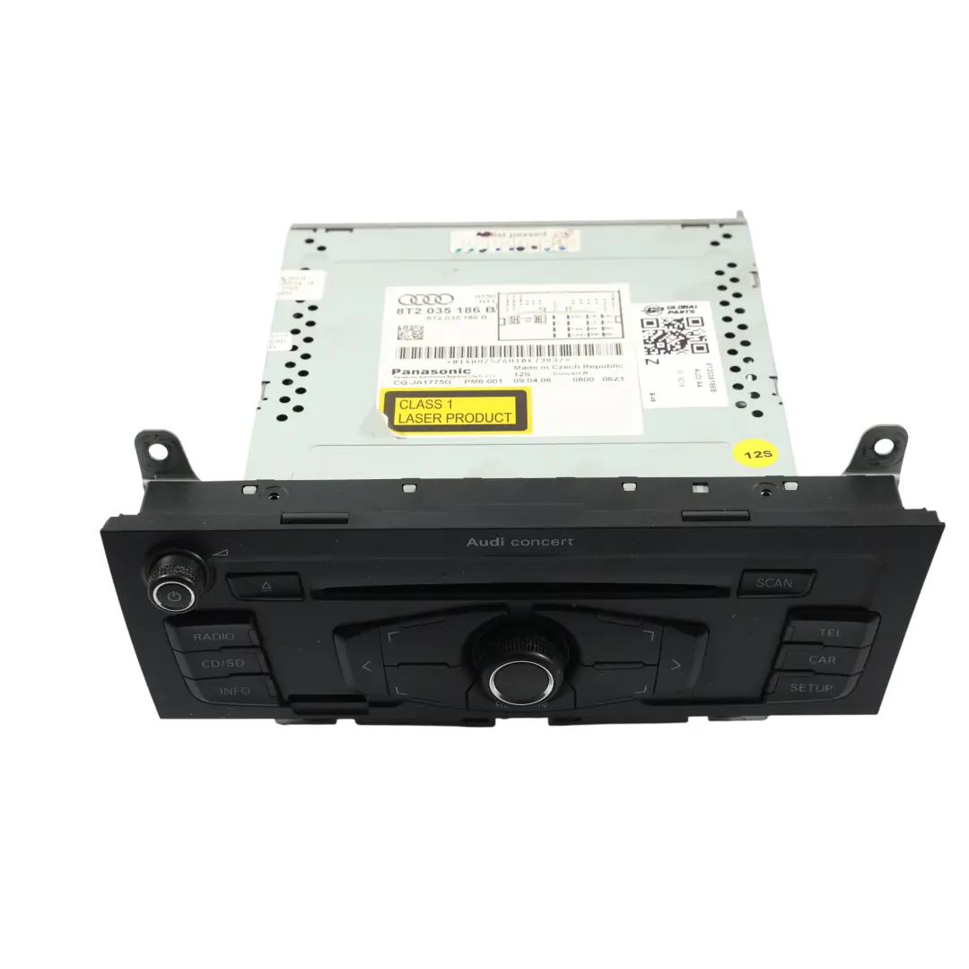 Audi A4 B8 Autoradio Lecteur CD Audio Unité Principale Concert - SKU 8T2035186B - Numéro de pièce 8T2035186B