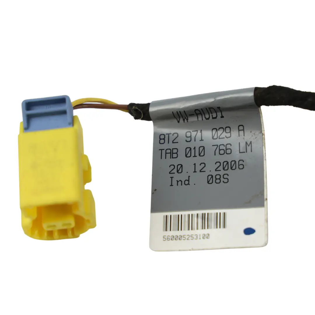 Audi A5 S5 8T Coupe Door Wiring Harness Loom Driver's Side - SKU RHD-8T2971029A - Part number 8T2971029A