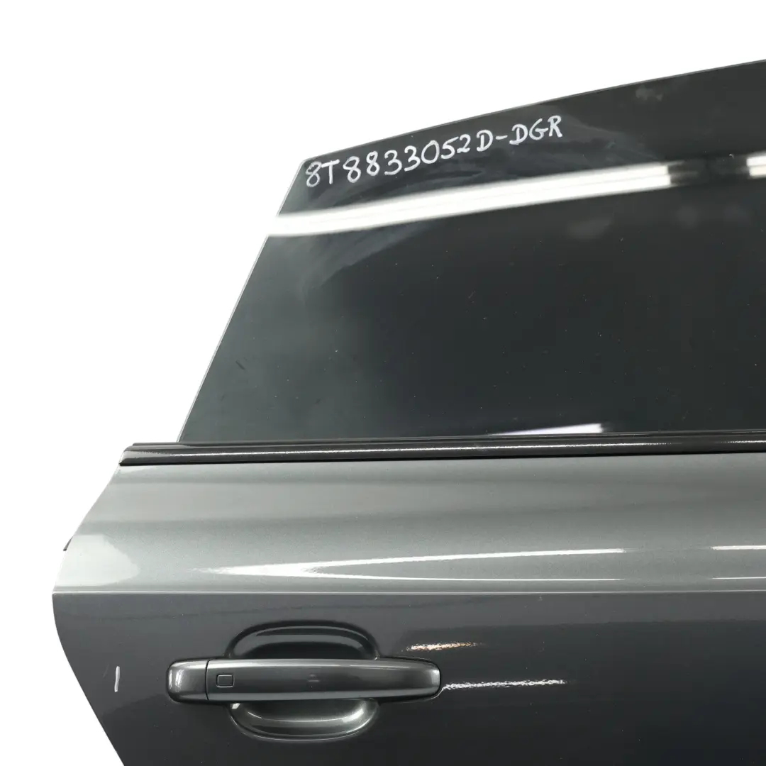 Sportback Door Rear Right O/S Daytona Grey Pearl Effect - Z7S to Audi A5 8T with Part number 8T8833052D Audi A5 8T Sportback Door Rear Right O/S Daytona Grey Pearl Effect - Z7S - SKU 8T8833052D-DGR - Part number 8T8833052D