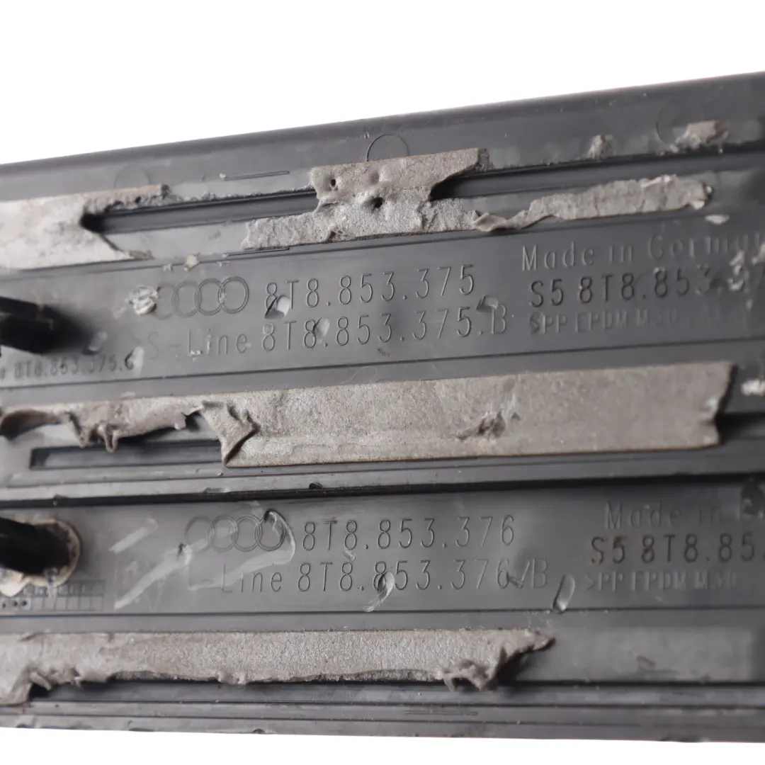 Sportback Door Sill Strip Kick Plate S-Line Front Rear SET to Audi A5 8T with Part number 8T8853373B Audi A5 8T Sportback Door Sill Strip Kick Plate S-Line Front Rear SET - SKU 8T8853373B-1 - Part number 8T8853373B