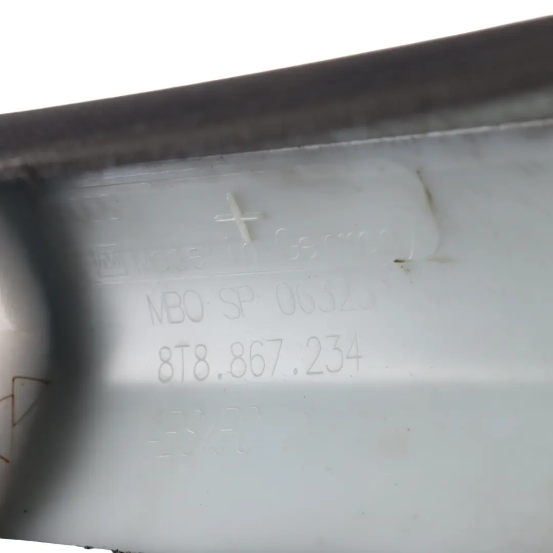 Audi A5 8T A Pillar Trim Cover Panel Strip Upper Black Right O/S - SKU 8T8867234 - Part number 8T8867234