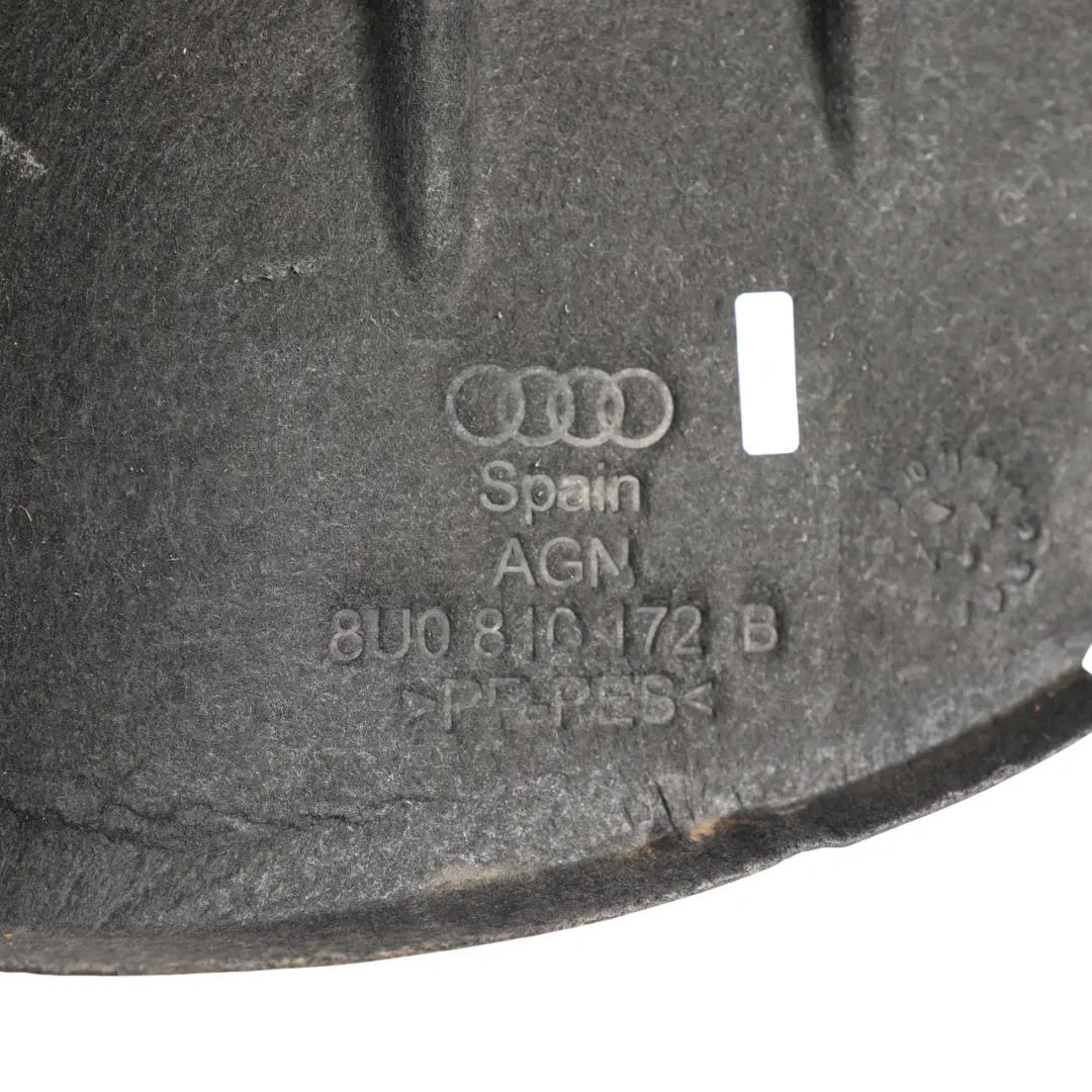 Audi Q3 8U Cache Protection Passage Roue Boîtier Arrière Droit - SKU 8U0810172B - Numéro de pièce 8U0810172B