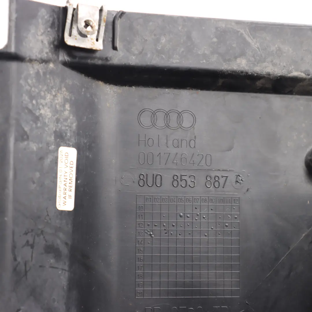 Arch Liner Spoiler Trim Front Left N/S to Audi Q3 8U Wheel with Part number 8U0853887A Audi Q3 8U Wheel Arch Liner Spoiler Trim Front Left N/S - SKU 8U0853887A - Part number 8U0853887A