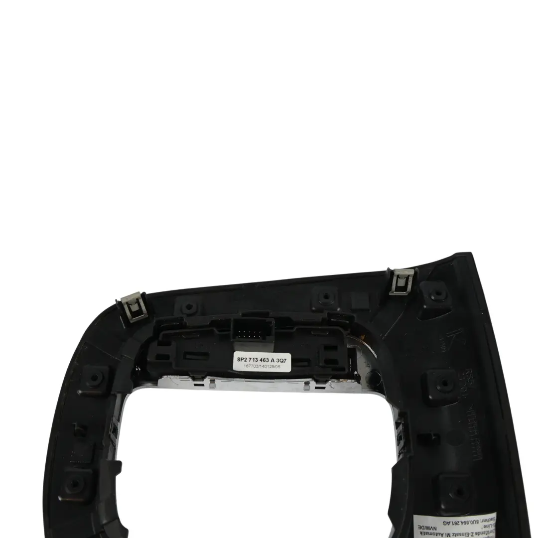 Gearbox Knob Shifter Trim Cover Panel Surround to Audi Q3 8U Automatic with Part number 8U0864261AG Audi Q3 8U Automatic Gearbox Knob Shifter Trim Cover Panel Surround - SKU RHD-8U0864261AG - Part number 8U0864261AG