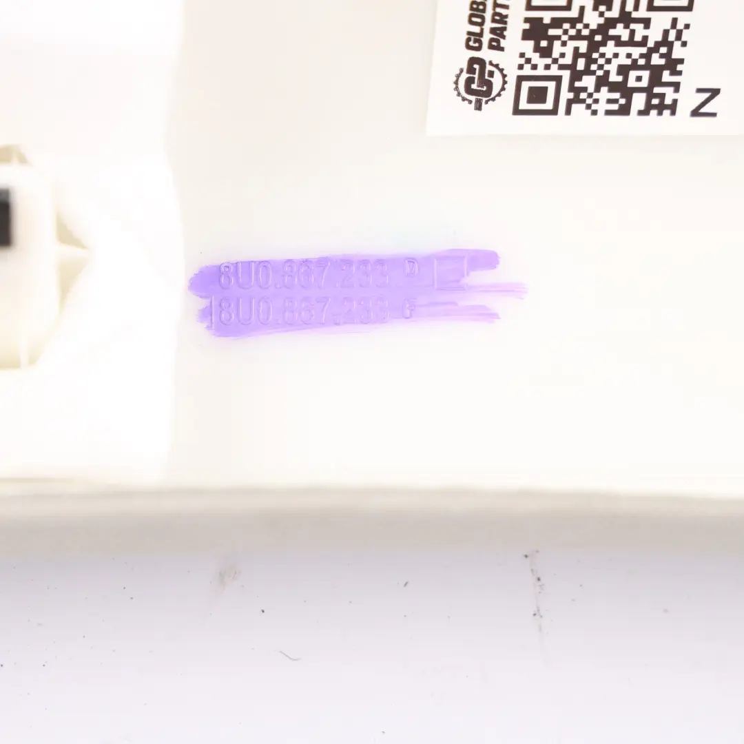 Audi Q3 8U A-Pillar Trim Cover Panel Upper Left N/S Moon Silver - SKU 8U0867233D-1 - Part number 8U0867233D