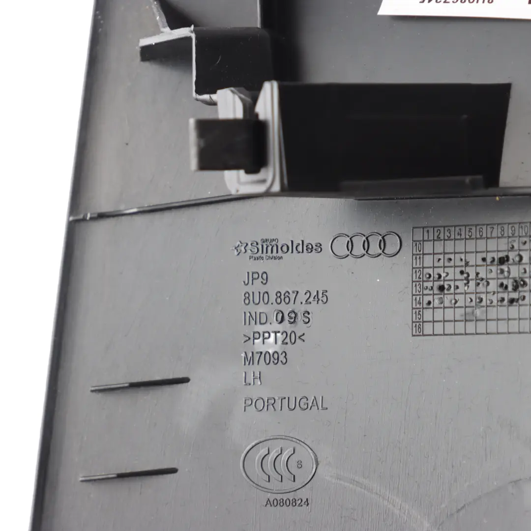 Audi Q3 8U Interior Column Cover D-Pillar Upper Trim Panel Left N/S - SKU 8U0867245 - Part number 8U0867245