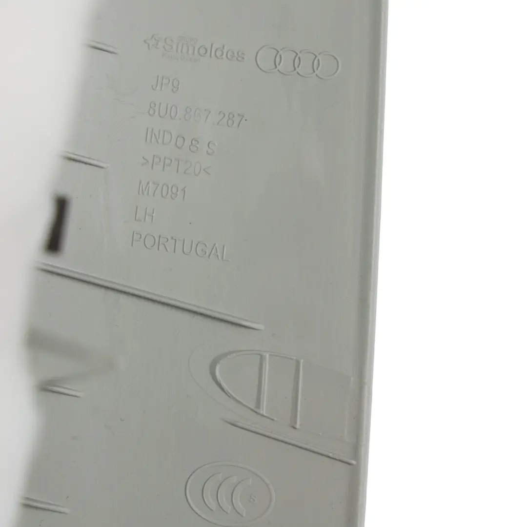 Audi Q3 8U Copertura Montante C Argento Cristallo Sinistro - SKU 8U0867287-1 - Numero di parte 8U0867287