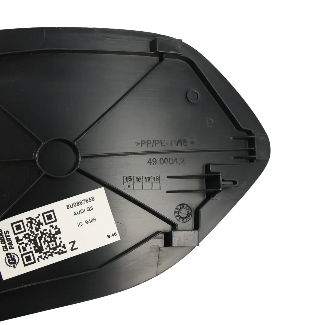 Moldura Cubierta Panel Luz Trasera Derecha para Audi Q3 8U con número de pieza 8U0867658 Audi Q3 8U Moldura Cubierta Panel Luz Trasera Derecha - SKU 8U0867658 - Número de pieza 8U0867658