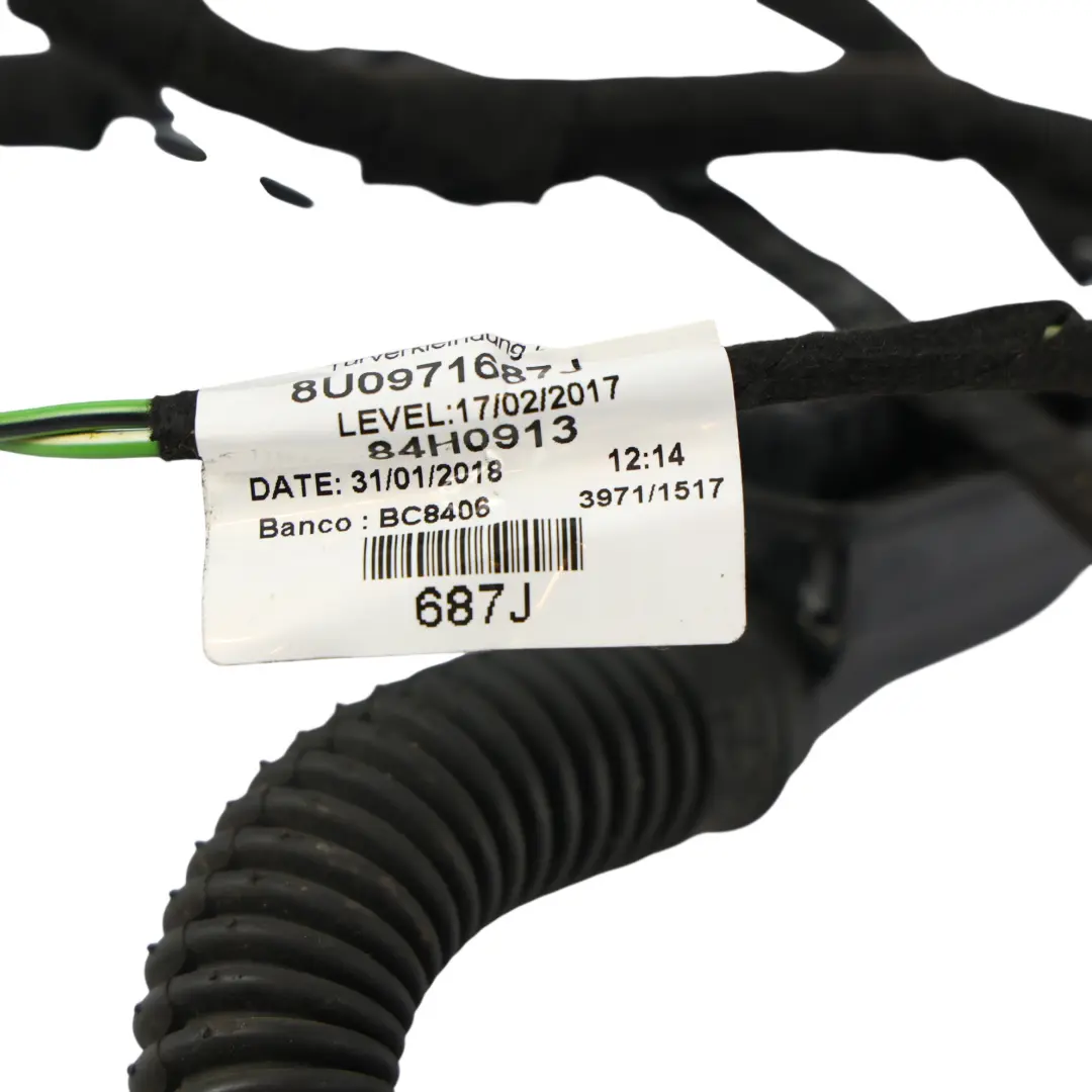 Tür Loom Kabelbaum Kabel Hinten Links Rechts für Audi Q3 8U mit Teilenummer 8U0971687J Audi Q3 8U Tür Loom Kabelbaum Kabel Hinten Links Rechts - SKU 8U0971687J - Teilenummer 8U0971687J