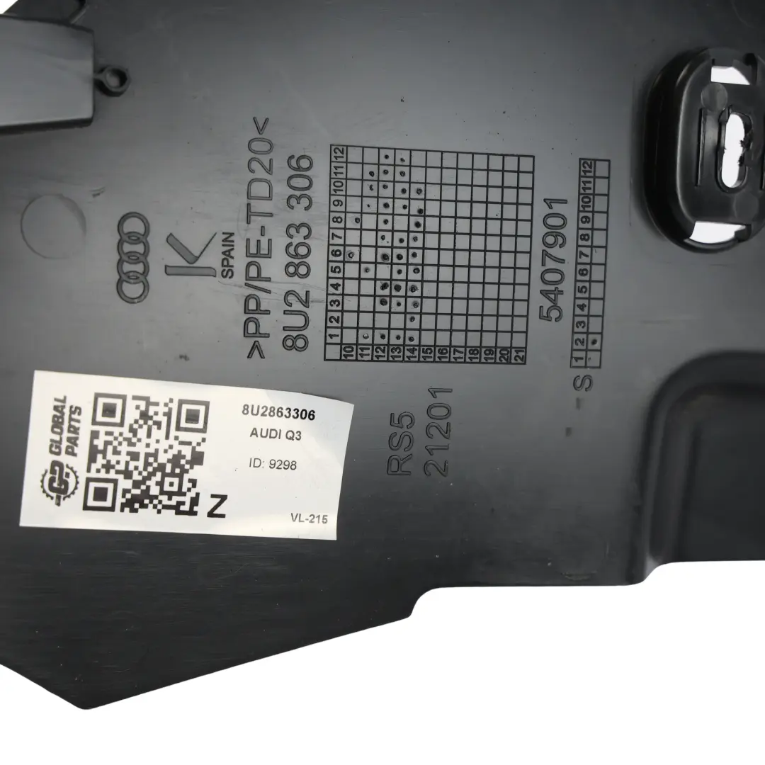 Centre Console Side Panel Trim Cover Black Right O/S to Audi Q3 8U with Part number 8U2863306 Audi Q3 8U Centre Console Side Panel Trim Cover Black Right O/S - SKU RHD-8U2863306 - Part number 8U2863306