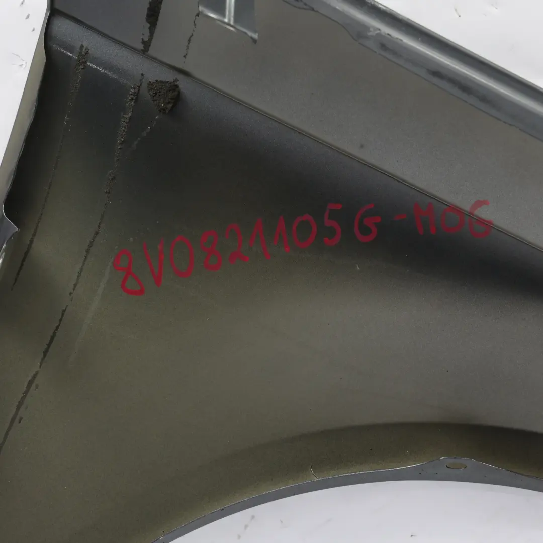 Audi A3 8V Pannello Laterale Anteriore Sinistro Parafango Ala Monsoon Grey - X7R - SKU 8V0821105G-MOG - Numero di parte 8V0821105G