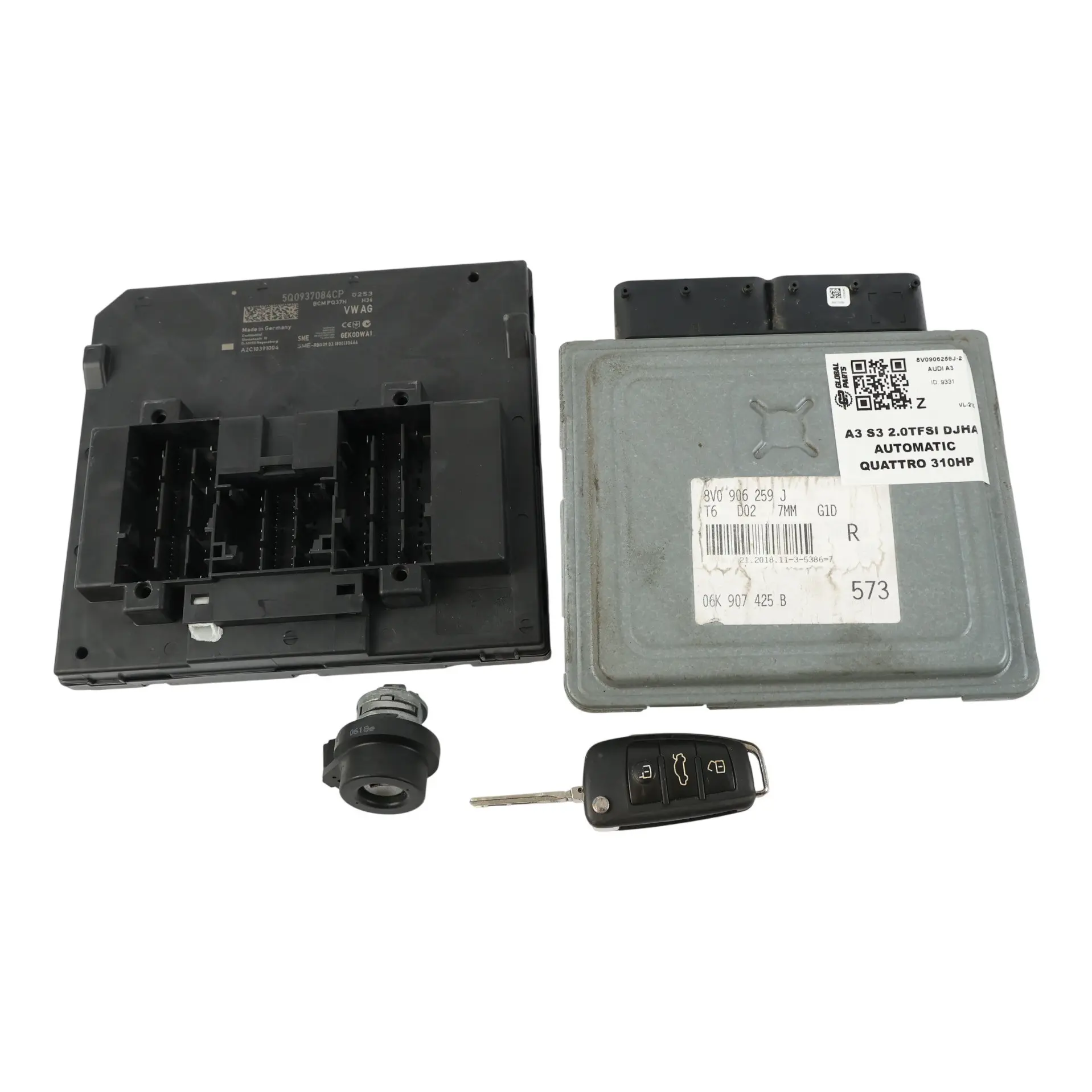 Audi S3 8V 2.0TFSI DJHA 310HP Quattro Kit Control Motor 8V0906259J Automático