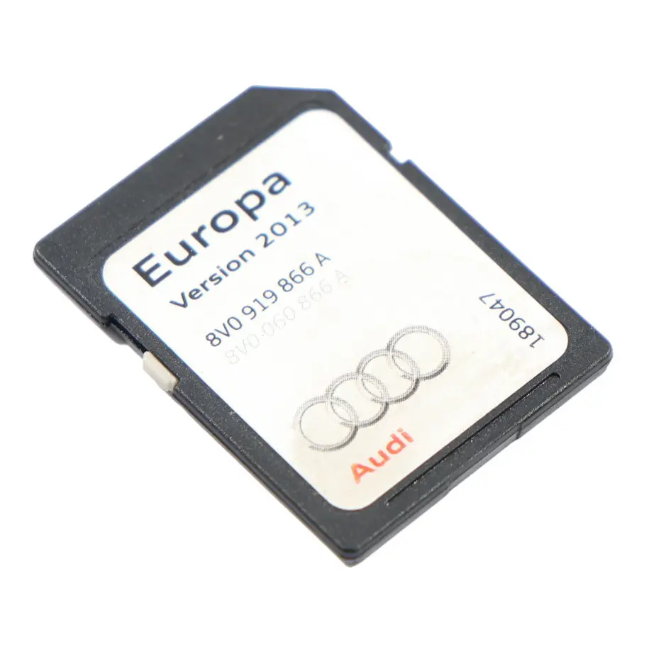 Navi MIB SD Karte Multimedia Europa 2013 für Audi A3 8V A3 S3 RS3 mit Teilenummer 8V0919866A Audi A3 8V A3 S3 RS3 Navi MIB SD Karte Multimedia Europa 2013 - SKU 8V0919866A - Teilenummer 8V0919866A