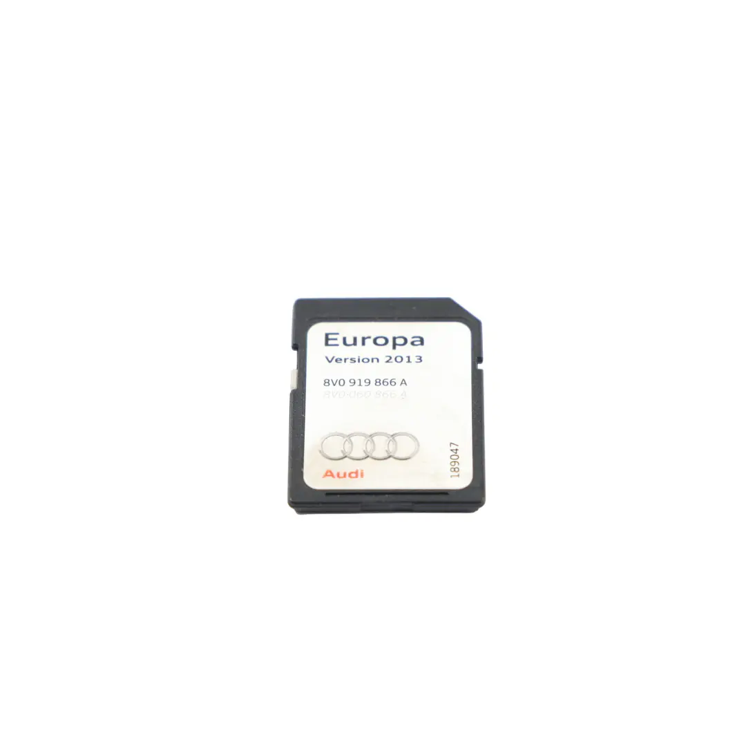 Audi A3 8V A3 S3 RS3 Sat Nav MIB SD Card Multimedia Map Europe 2013 - SKU 8V0919866A - Part number 8V0919866A