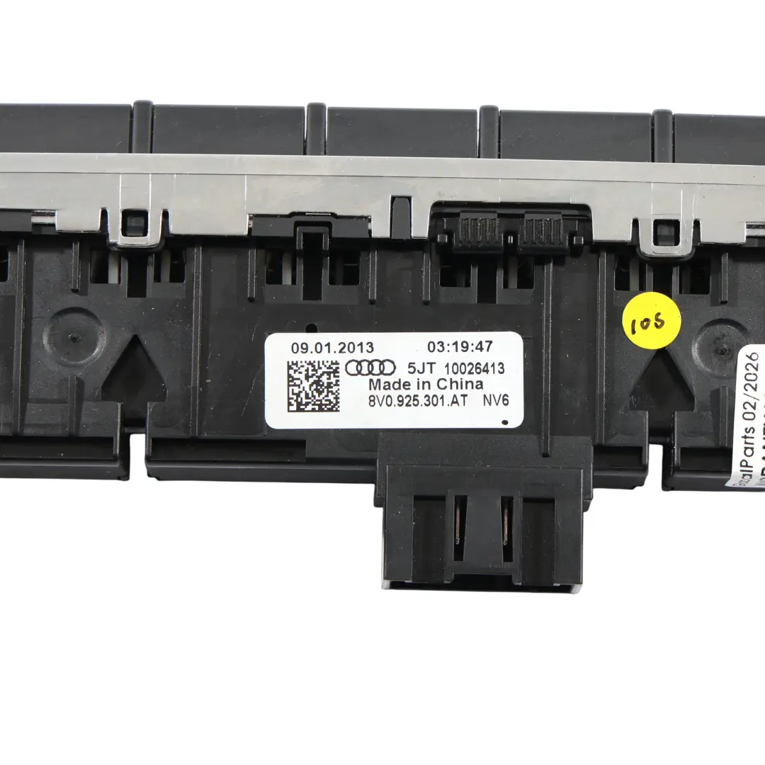 Audi A6 C7 Start Stop Hazard Traktion Bildschirm Schalter Panel - SKU 8V0925301AT-1 - Teilenummer 8V0925301AT