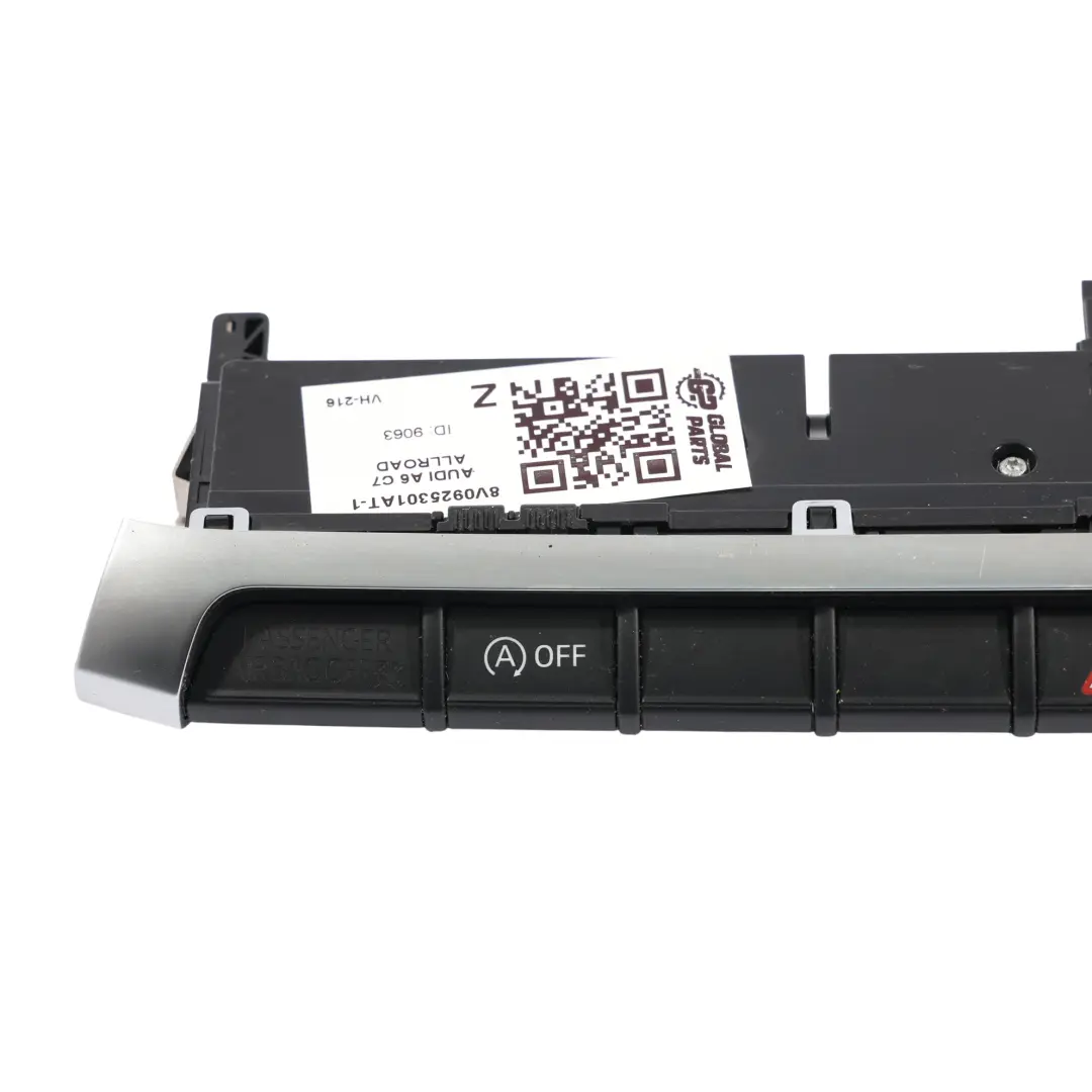 Audi A6 C7 Start Stop Tracción Pantalla Interruptor Botón Panel - SKU 8V0925301AT-1 - Número de pieza 8V0925301AT