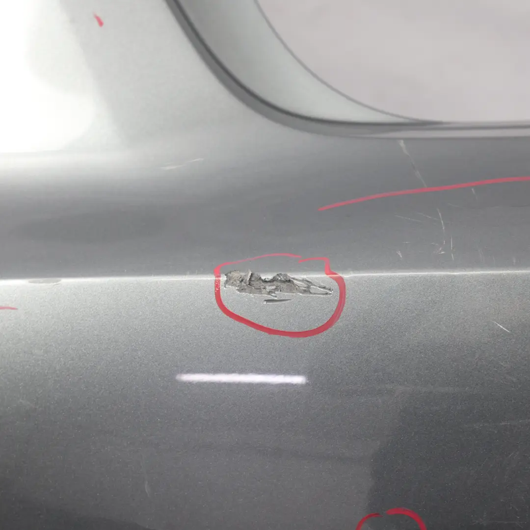 Bumper Trim Panel Covering Monsoon Grey Metallic - X7R to Audi A3 8V Rear with Part number 8V4807067A Audi A3 8V Rear Bumper Trim Panel Covering Monsoon Grey Metallic - X7R - SKU 8V4807067A-MOG - Part number 8V4807067A