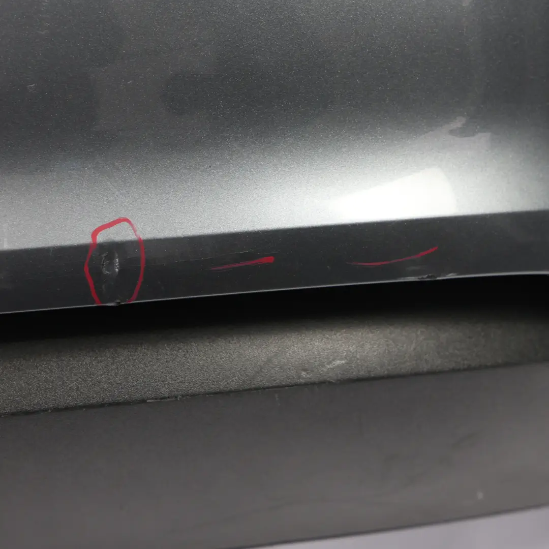 Audi A3 8V Rear Bumper Trim Panel Covering Monsoon Grey Metallic - X7R - SKU 8V4807067A-MOG - Part number 8V4807067A